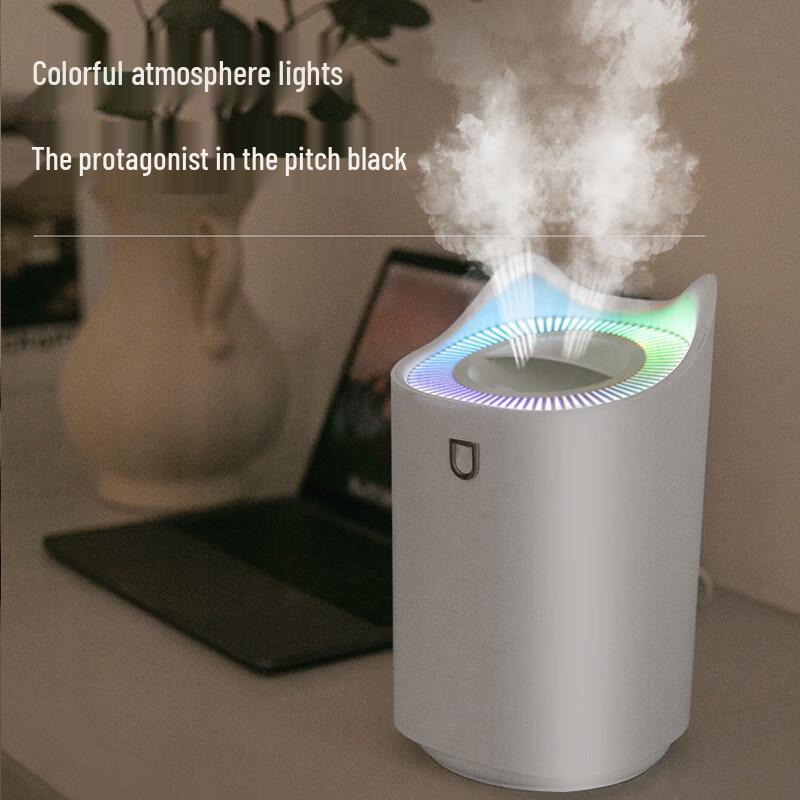 3L Large Capacity Dual Spray USB Humidifier CN plug (adapter included) белый