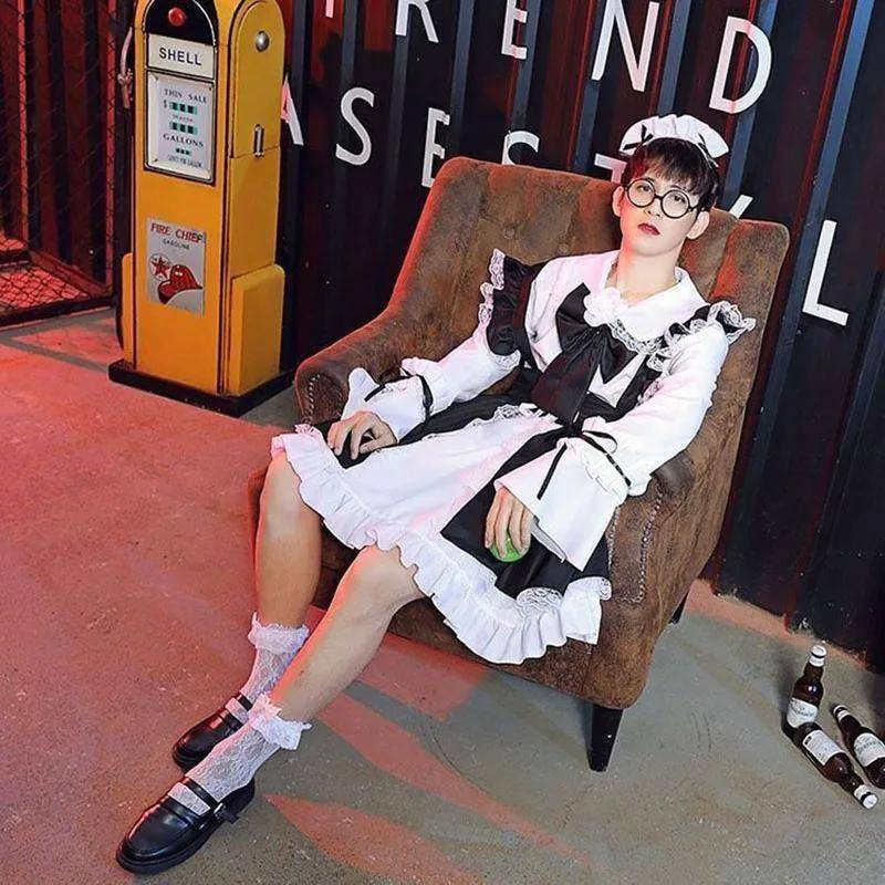 Game Themed Black White Maid Costume Cosplay For Anime And Cosplay Enthusiasts