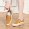 Summer Hollow Breathable Flat Leather Shoes Women's Single Shoes Soft Sole Comfortable Casual Sandals Middle-Aged And Elderly