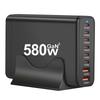 580W Gan-Ladegerät 8-Port USB Typ C Desktop-Ladestation Telefon Schnellladung Für iPhone 16 15 iPad Macbook Laptop Tablet Samsung