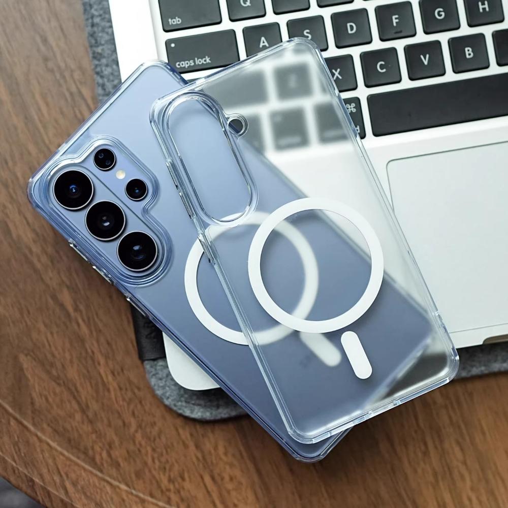 For Samsung Galaxy S26 Ultra Case Thin Translucent Matte Magnetic Phone Non-slip Wireless Charging Hard Cover For Galaxy S26 Galaxy S26 Ultra чистый