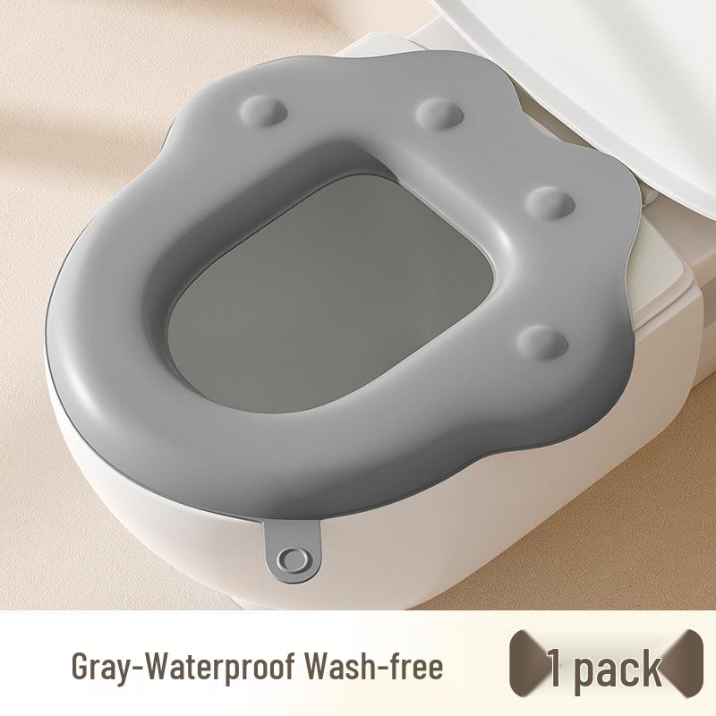 Wasserdichter Cartoon-Toilettensitzkissen - Universal, Waschbar, Niedlich, Selbstklebende Abdeckung für Alle Jahreszeiten