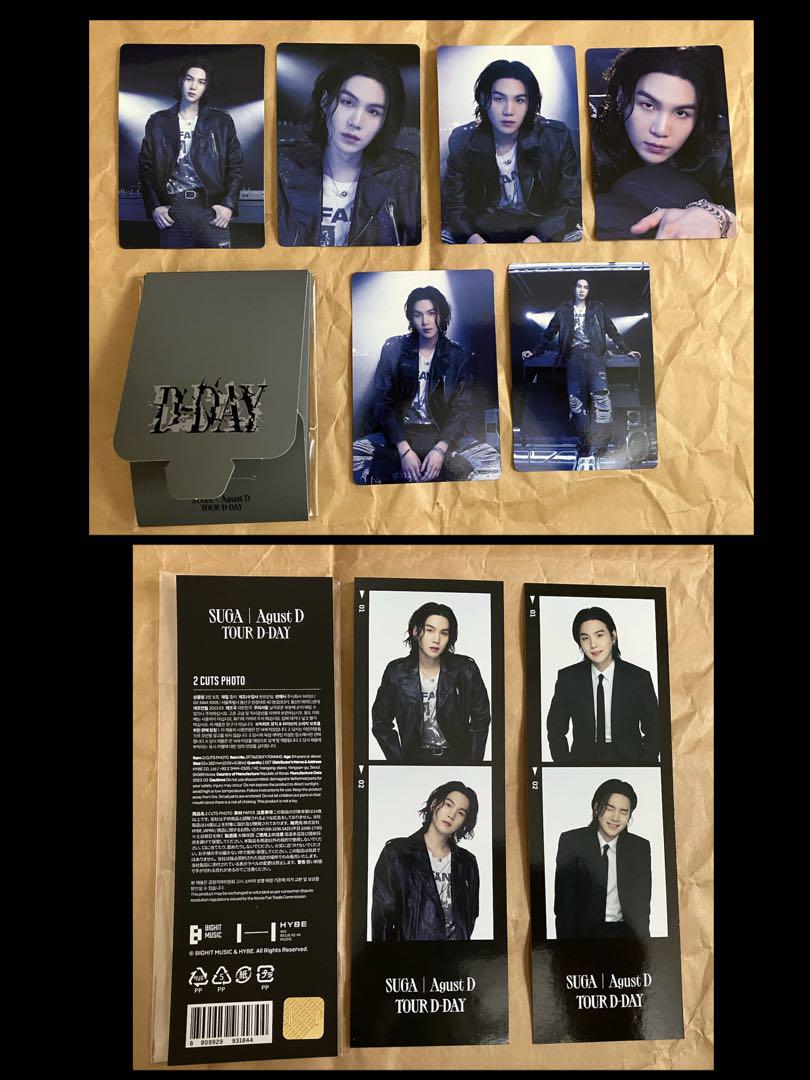 

[USED] Official BTS Suga & Yoongi D-DAY 2-Cut Photo Trading Card