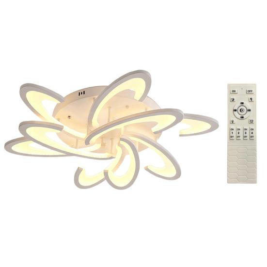 Artistic Flower Ceiling Lamp Unique Petal Design LED Light for Home Dimmable Modern Fixture for Bedroom Living Room Decor