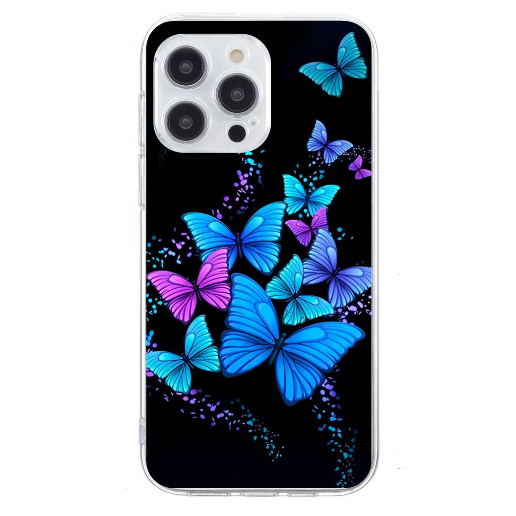 Applicable to iPhone16E mobile phone case Samsung S25 cartoon painted TPU mobile phone case 15Pro leopard print all-inclusive soft case