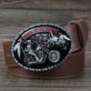 Motorrad und Wolf Schnalle Mode Dekorative Gürtel für Mann Westlicher Stil