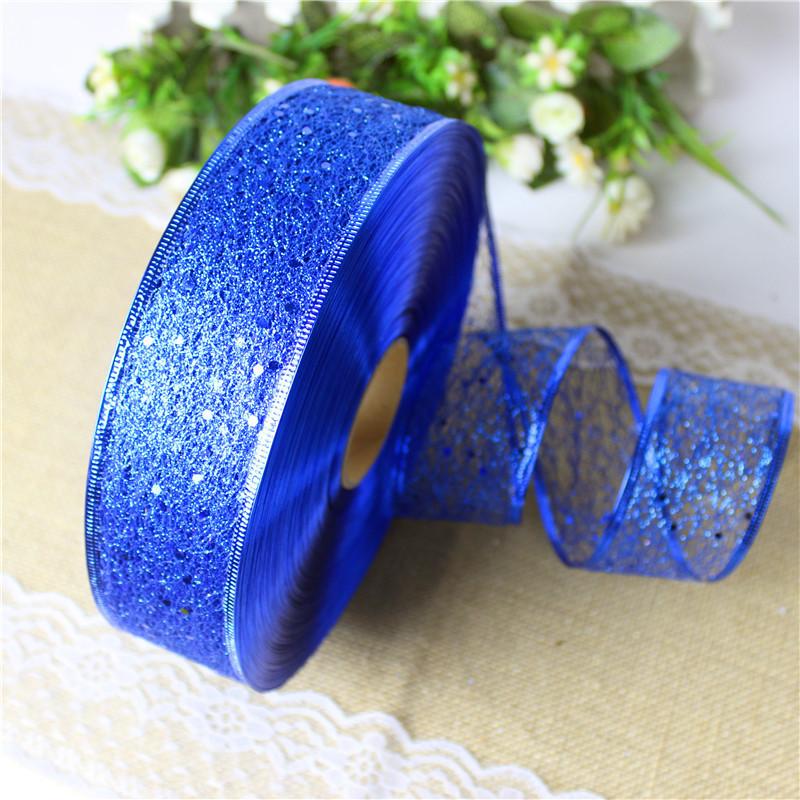 

100 Stunning Yard Christmas Craft Ribbon With Decorative Edges For Elegant Holiday Wrapping Blue Edge Ribbon