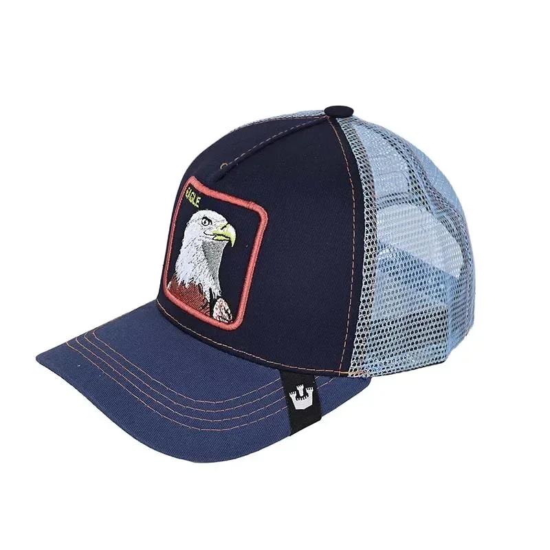 Șepci de baseball Bărbați, femei, șapcă snapback hip hop, cu animale de modă, broderie de vară, șapci de camioner din plasă respirabilă, îmbrăcăminte de stradă, os