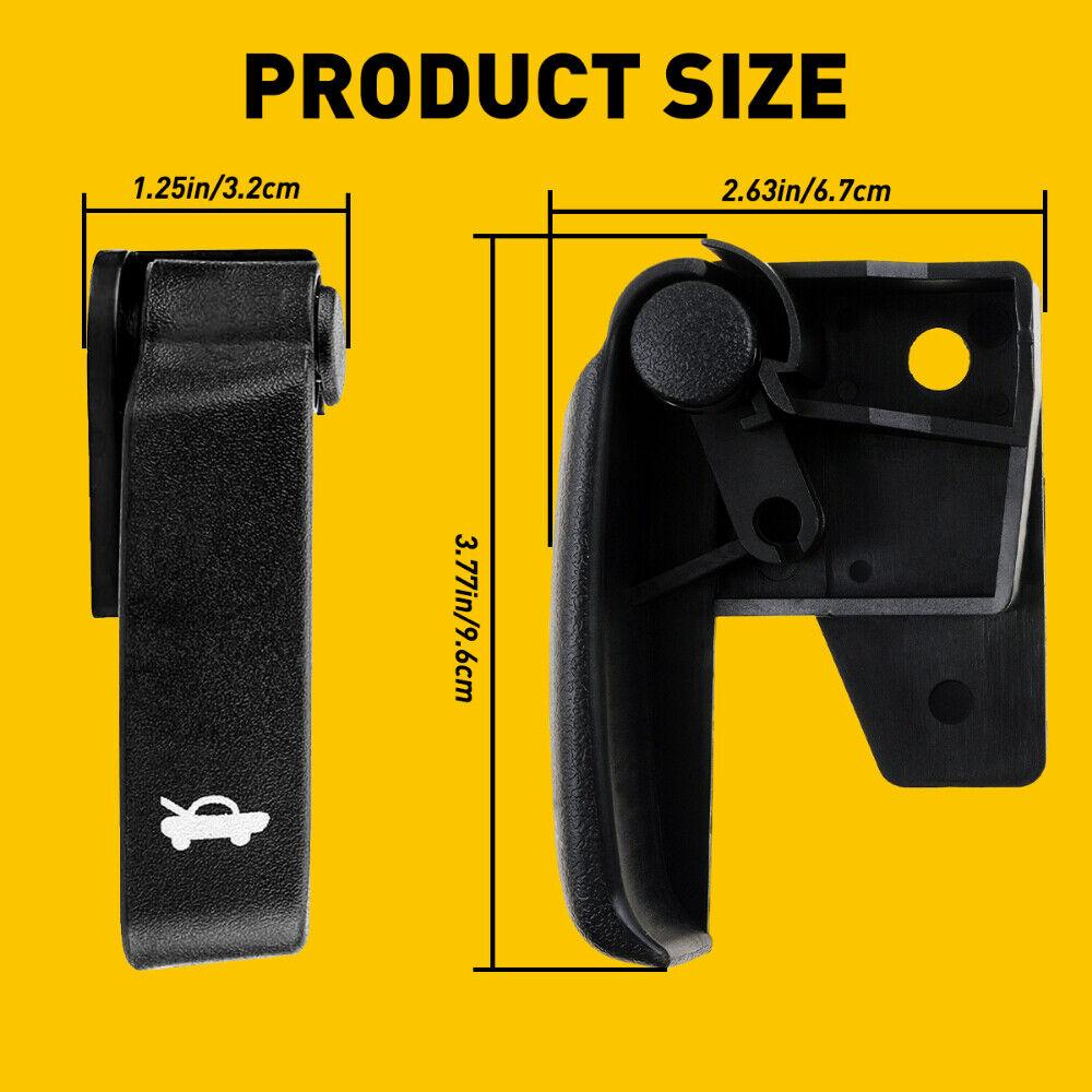 15741109 Hood Release Handle, Truck Hood Lock Release Pull Handle Replacement Compatible With 1999-2006 GMC 1500 1500 HD 2500 2500 HD 3500