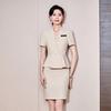 Women's Short Sleeve Professional Suit for Salon and Hotel Work