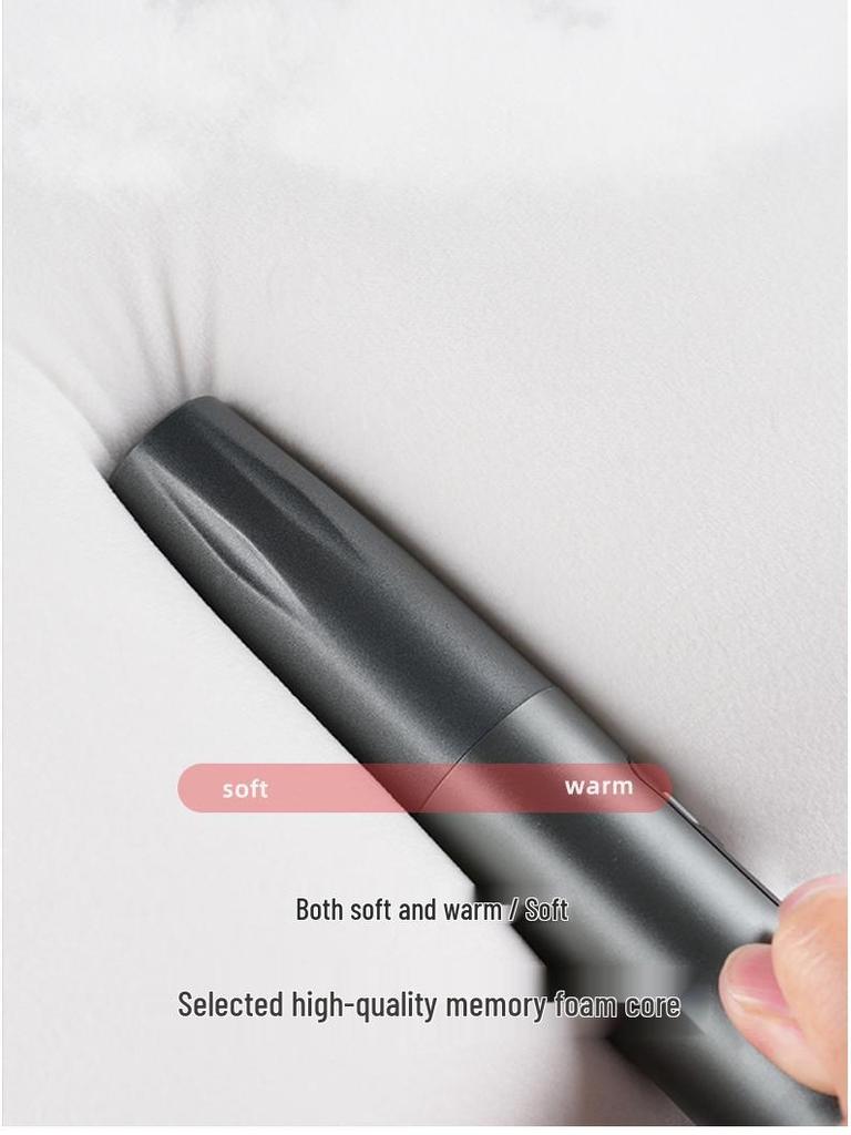 Cartoon Memory Foam Car Neck & Lumbar Support Pillow - Plush & Comfortable, All-Season Universal Fit.