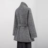 Women's High-Collar Wool Blend Double-Faced Coat
