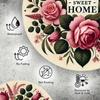 Home Sweet Home Tulip Engraved Metal Sign Rustic Country Iron Plaque Durable Waterproof Wall Decor for Indoor Outdoor