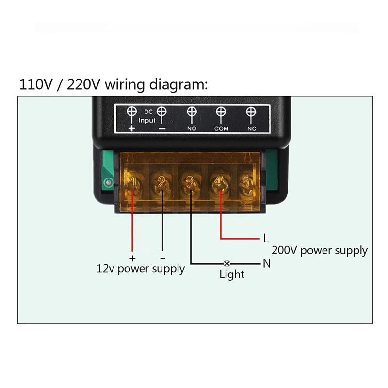 433Mhz 220V Relay Wireless Rf Remote Control Switch 1Ch Remote Transmitter