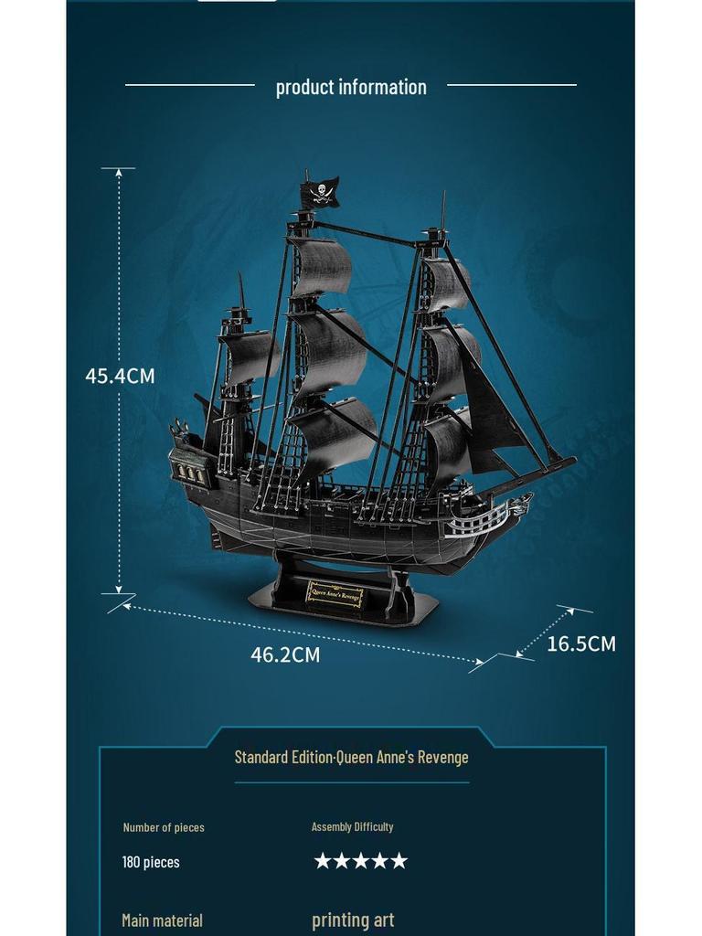 LoCube One Piece Thousand Sunny 3D Puzzle Schiffsmodell Trendiges Spielzeug Geschenk.