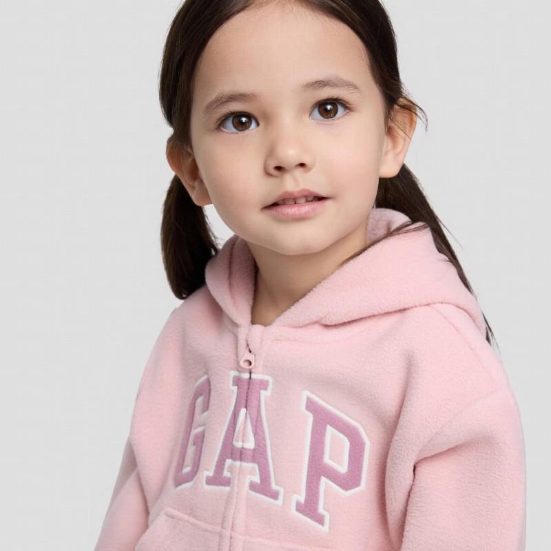 Gap Toddler Girls' Fleece Hooded Sweatshirt Jacket