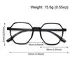 Polygonal Anti-Blue Light Reading Glasses Fashionable Mom's Presbyopia Glasses  for Women & Men