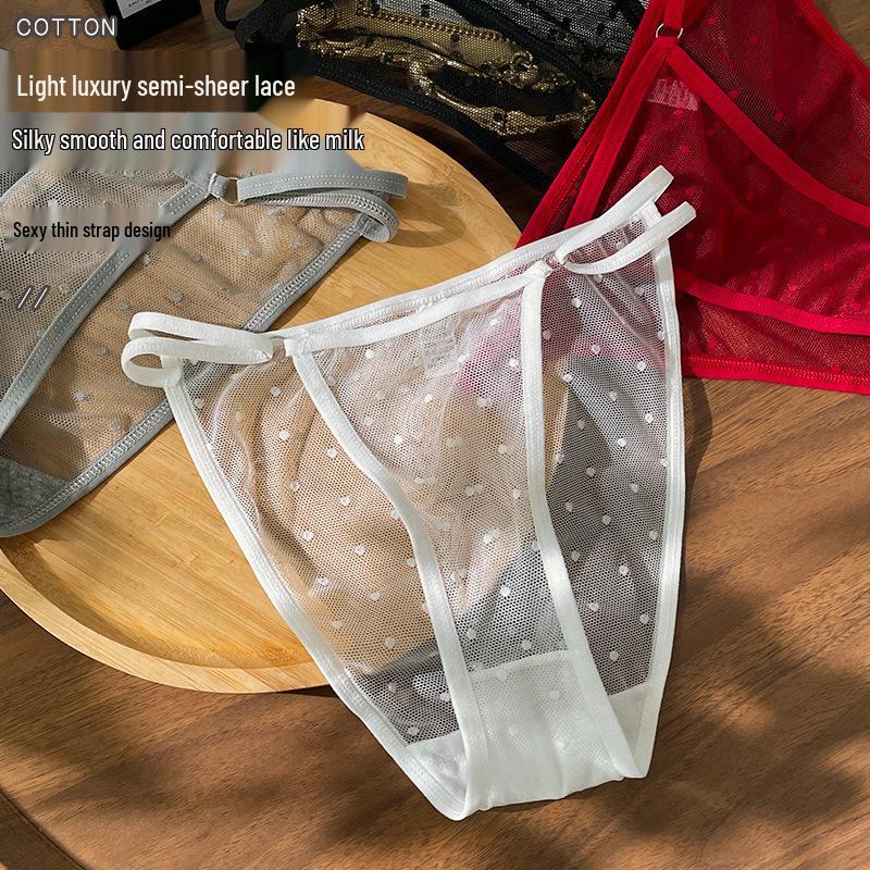 Sexy Mesh-Spitzen-G-String-Tanga für Damen - Durchsichtige Verführung Lingerie