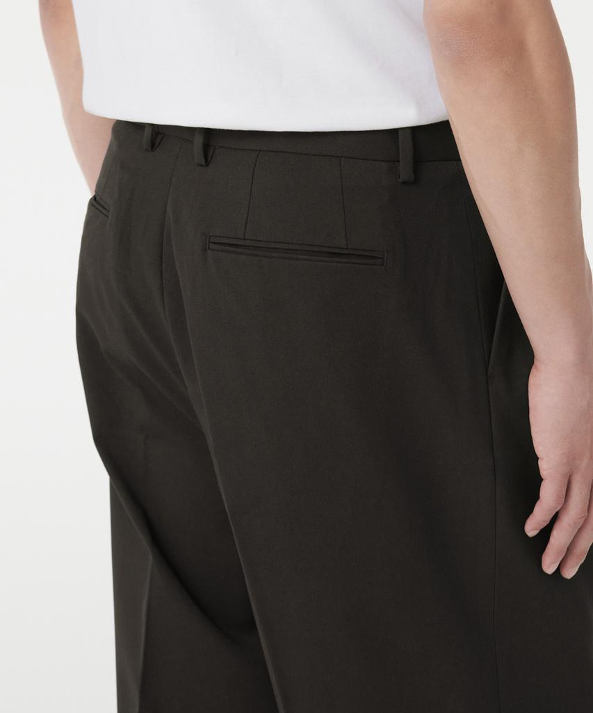 MUSINSA STANDARD Three-Puck Semi-Balloon Slacks [Van Dyke Brown]