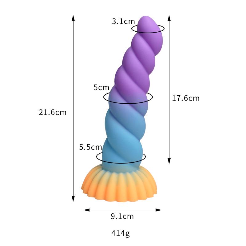 Thousand Hundred Fun Silicone Dildo - Female Erotic Toy for Anal Insertion & Masturbation