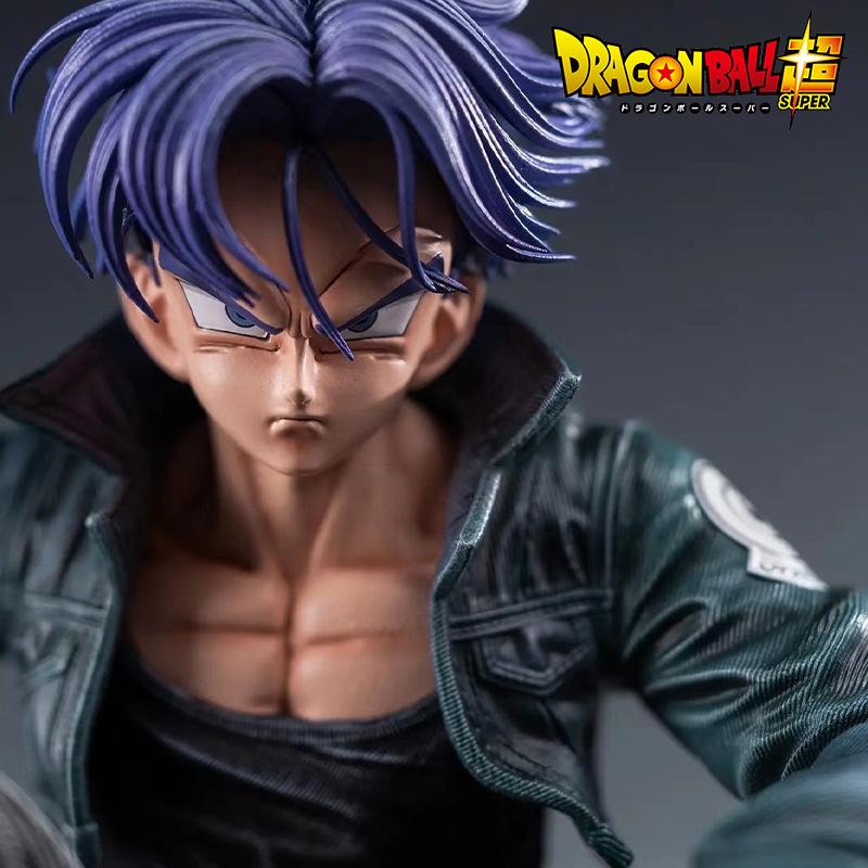 10cm Trunks Action Figure Anime Super Saiyan Sitting Position Torankusu Figurine Doll Statue Ornaments PVC Model Toy
