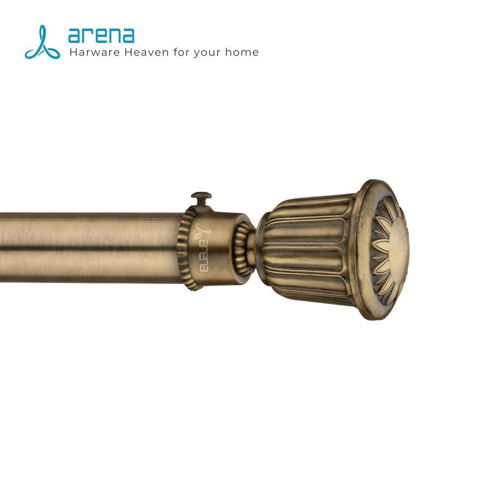 Aluminiowy uchwyt do zasłon | do okna i drzwi Uchwyt do parda z zestawem zakończeń do dekoracji domu | Akcesoria do zasłon i wsporniki do zasłon Opakowanie 2 szt.