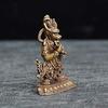 Daiitoku Myoo Buddha Statue, Guardian of the Zodiac, Bronze Statue with Sword, Good Luck, Feng Shui [Object], 4.4cm Tall