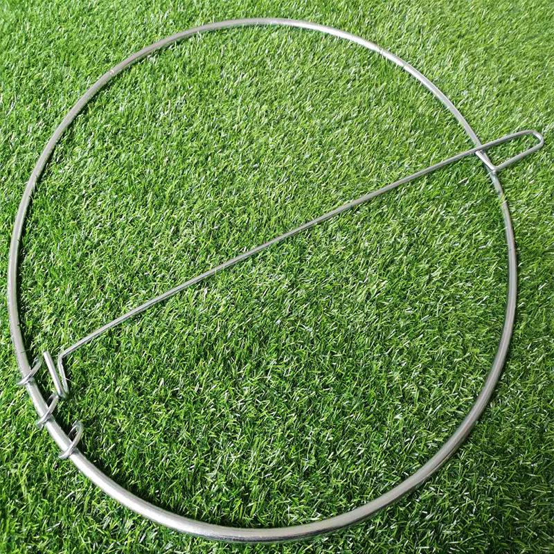 

Роликовый обруч в стиле ретро 80-х: Детское уличное оборудование для сенсорной интеграции и фитнеса для родителей и детей. 38cm Circular Iron Ring серебряный