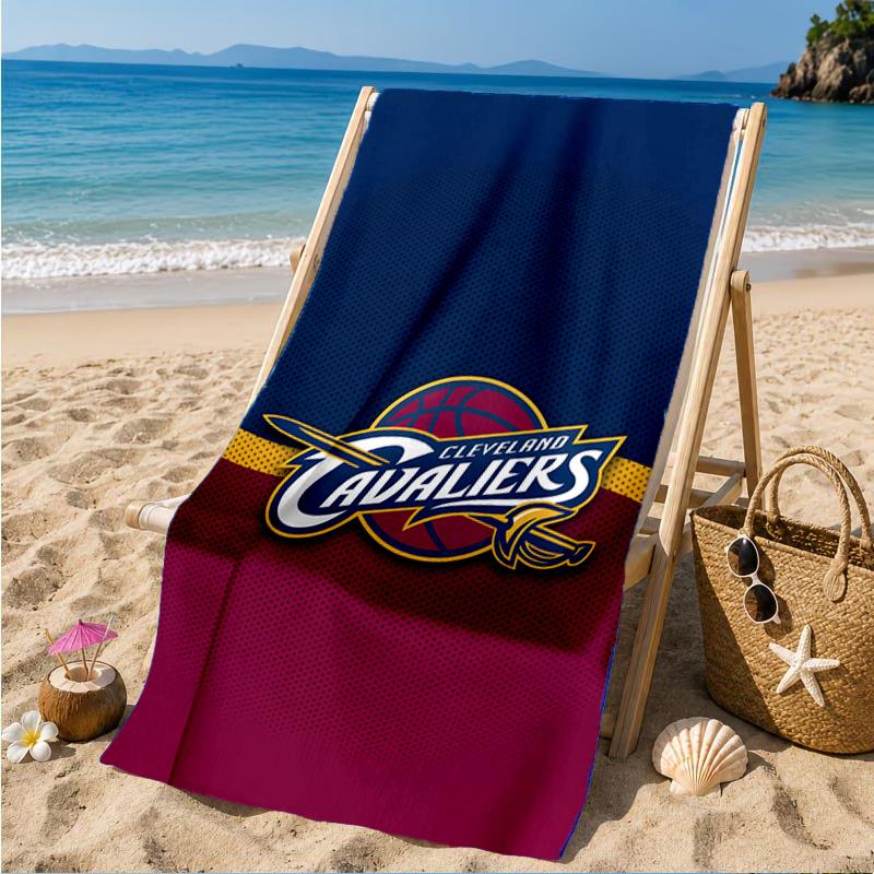 Football Cavaliers Logo Beach Towel, Microfiber Beach Towel, Perfect For Pool, Beach, Travel, Home Decor Beach Party Fan Gifts