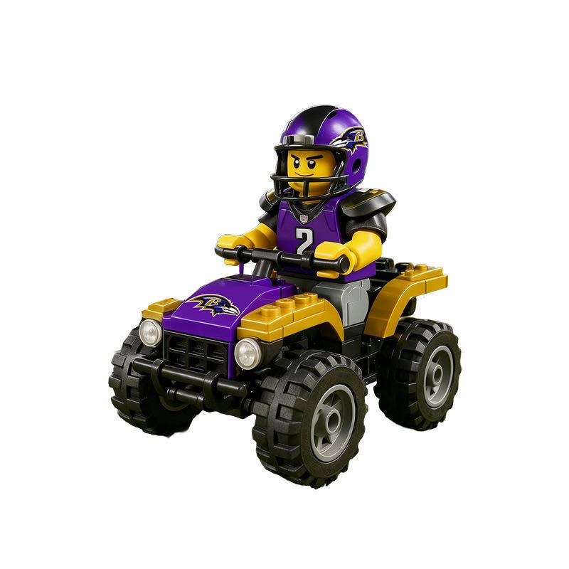 Exquisite Restoration Of Car Themed Building Blocks, Children's Toy Assembly, Building Block Ornaments, Dolls