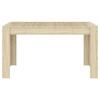 VidaXL Dining Table Sonoma Oak 140x74.5x76 Cm Chipboard