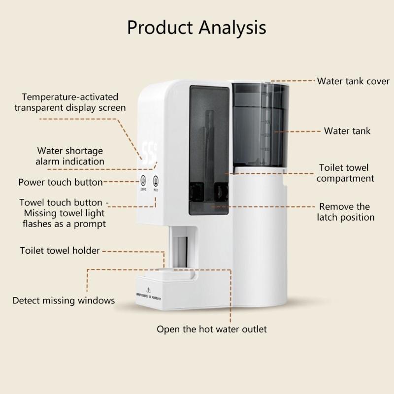 500ml Tank Beheizter Handtuchspender Mit 5S Schnellheizung Auf 55°C Für Tiefenreinigung Und Bessere Aufnahme Hautpflege Täglich