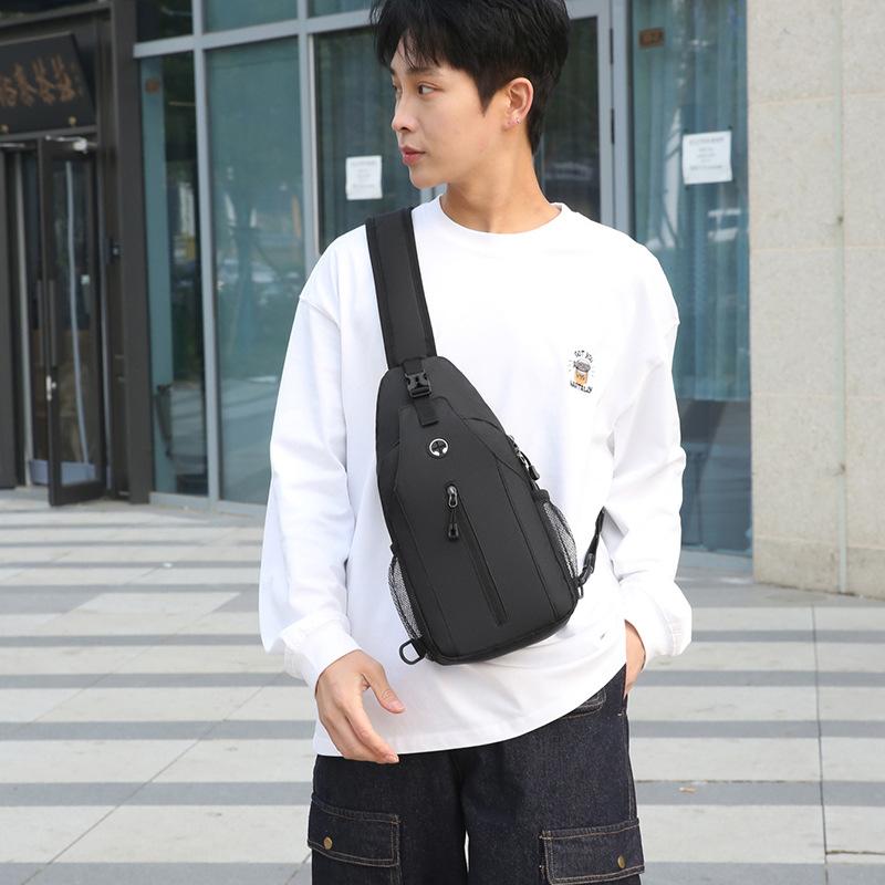 Borsa pettorale unisex Borsa portaoggetti semplice Borsa da viaggio leggera Borsa a tracolla piccola Borsa casual alla moda