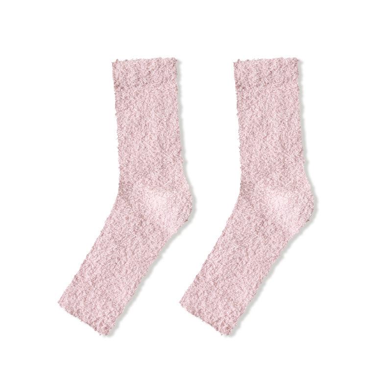 Women's Coral Fleece Knee Pads: Warm, Thickened Over-the-Knee Leg Warmers for Autumn and Winter.