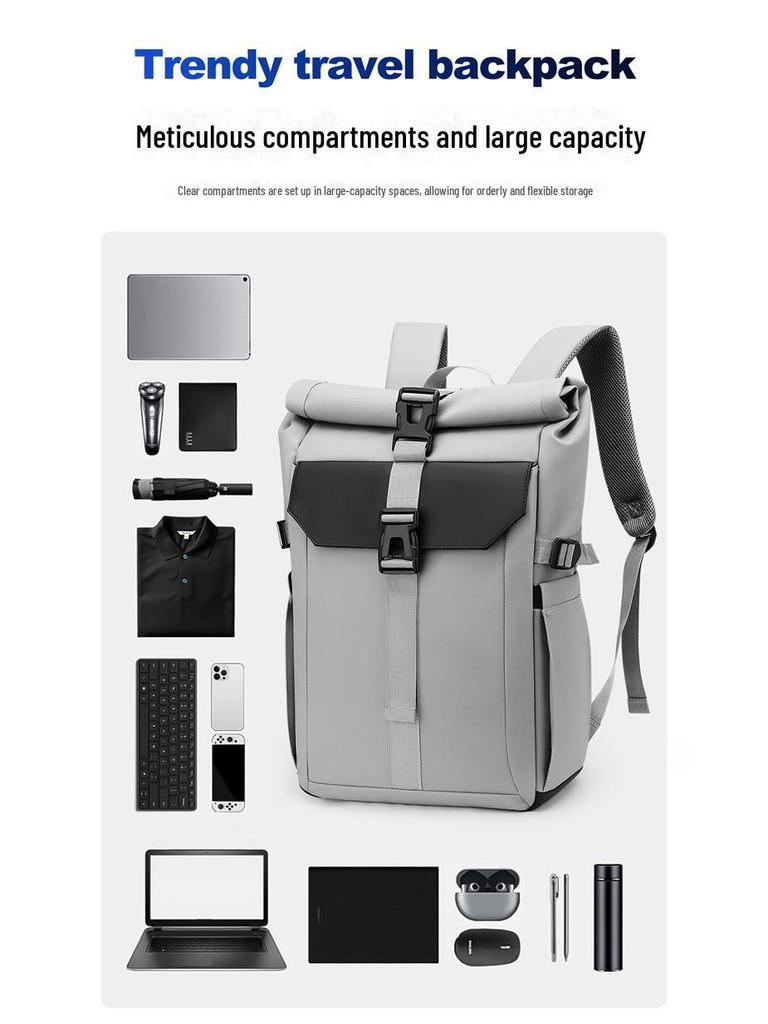 Men's Foldable Cross-Border Travel Backpack: Stylish, Functional, and Ideal for Cycling and Outdoor Leisure