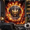 Wandbehang Teppich Deutschland Fußball Druck Stoff für Wohnzimmer Schlafzimmer Heimdekoration
