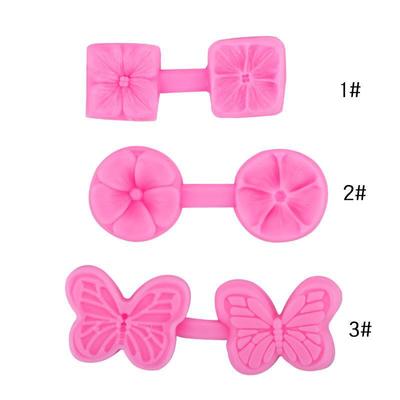 Silicone Mold Set: Flower and Four-Leaf Clover Petal Patterns for Clay and Pottery