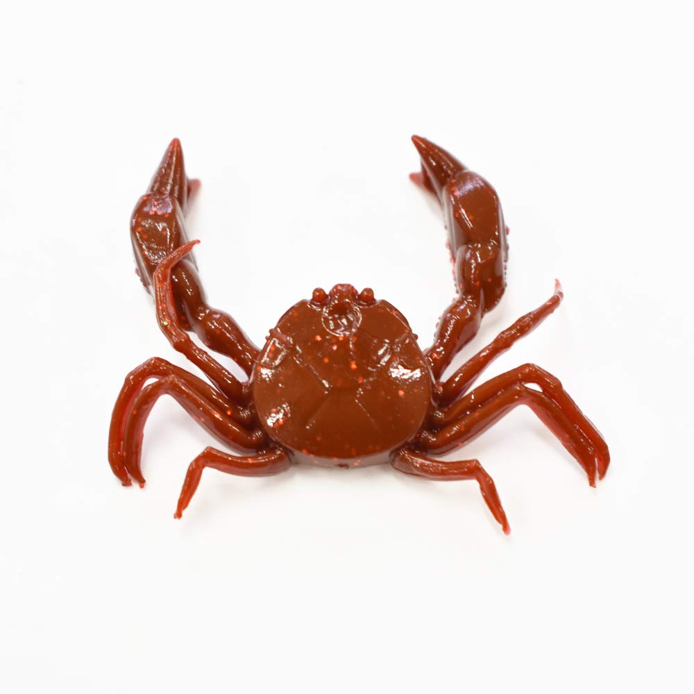 Tetsuwan LIGHT GAME WORM M004 Glitter Azzurro Crab Worm AZW-M #Brown/Red