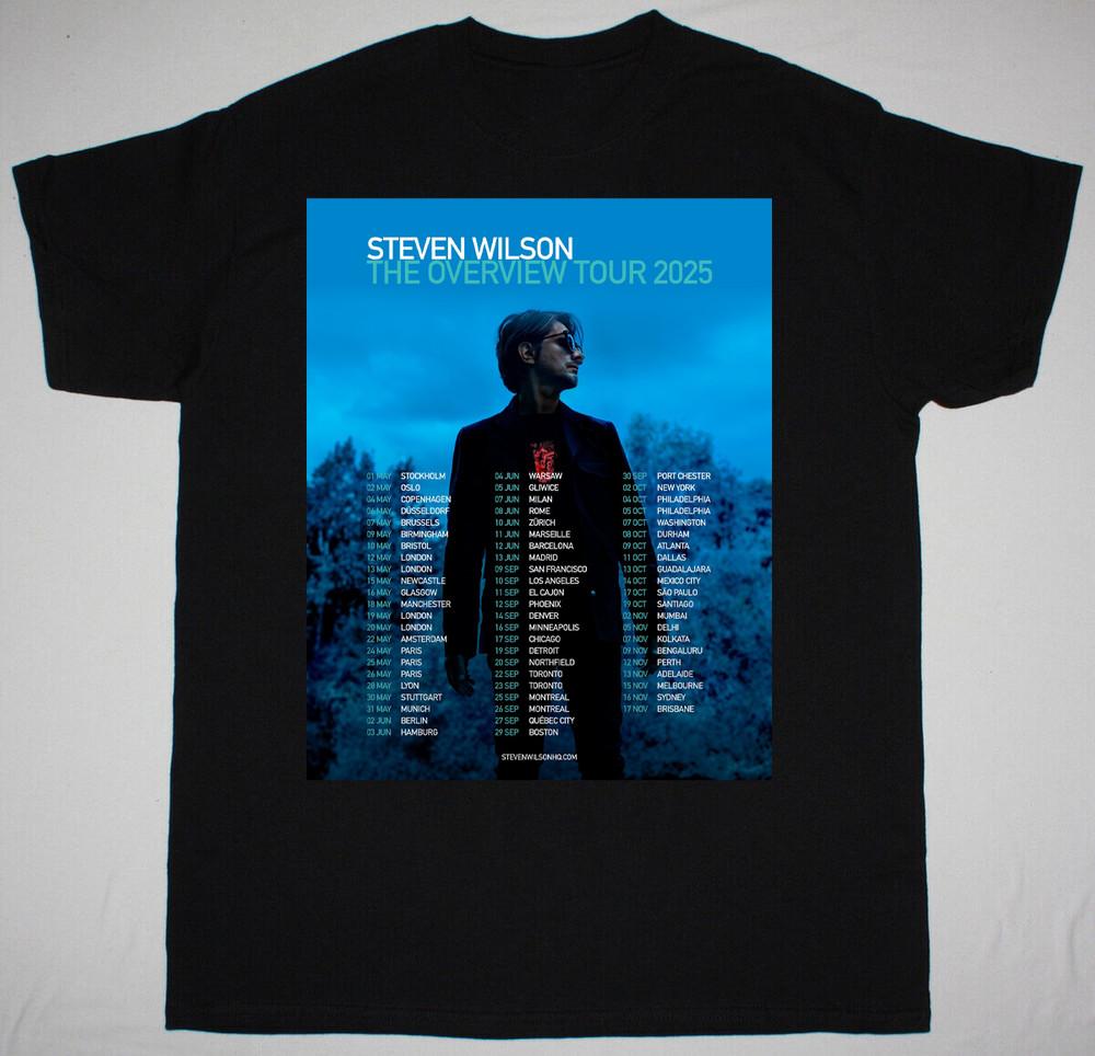 НОВЫЙ Т-ШИРТ СТИВЕНА УИЛСОНА 2025 Тур Все Размеры S-5XL BT1070 Унисекс Т-ШИРТ S