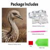 DIY 3D Pearl Diamond Painting Art Set Ostrich Bird Animal Home Decor Art Set Wall Art