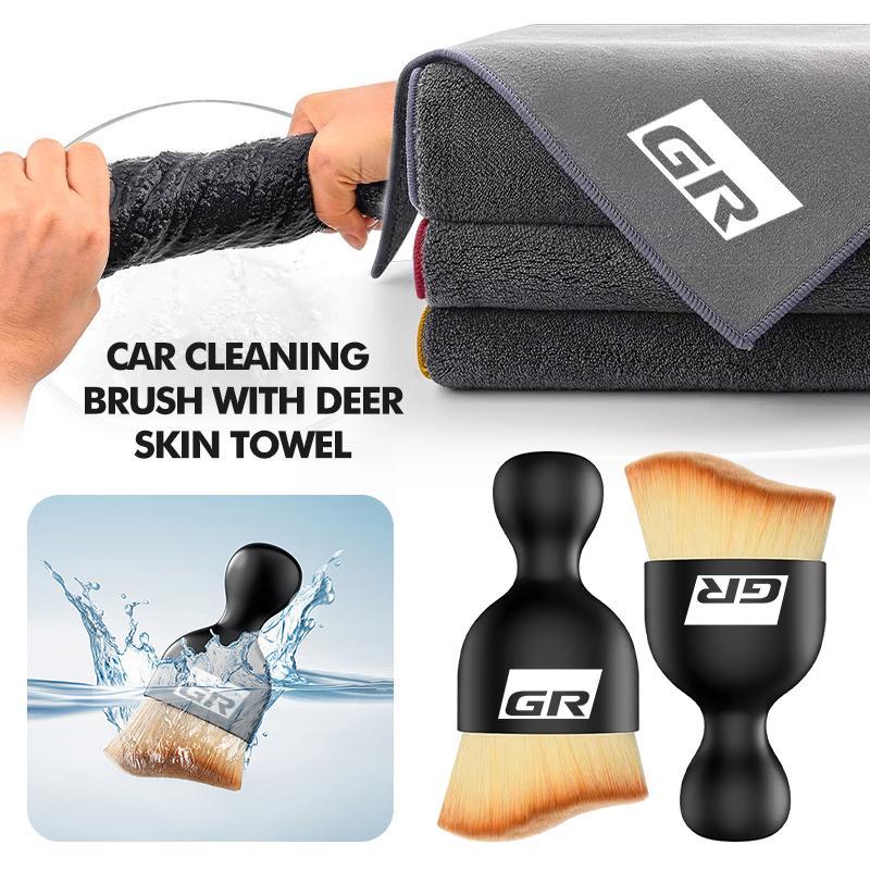 Car Interior Cleaning Brush Air Outlet Cleaning Soft Brush For S7 Gazoo Racing TRD Corolla Yaris Chr Auris Rav4 Prado JH7