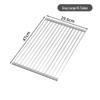 Black Stainless Steel Foldable Drain Rack for Kitchen Sink