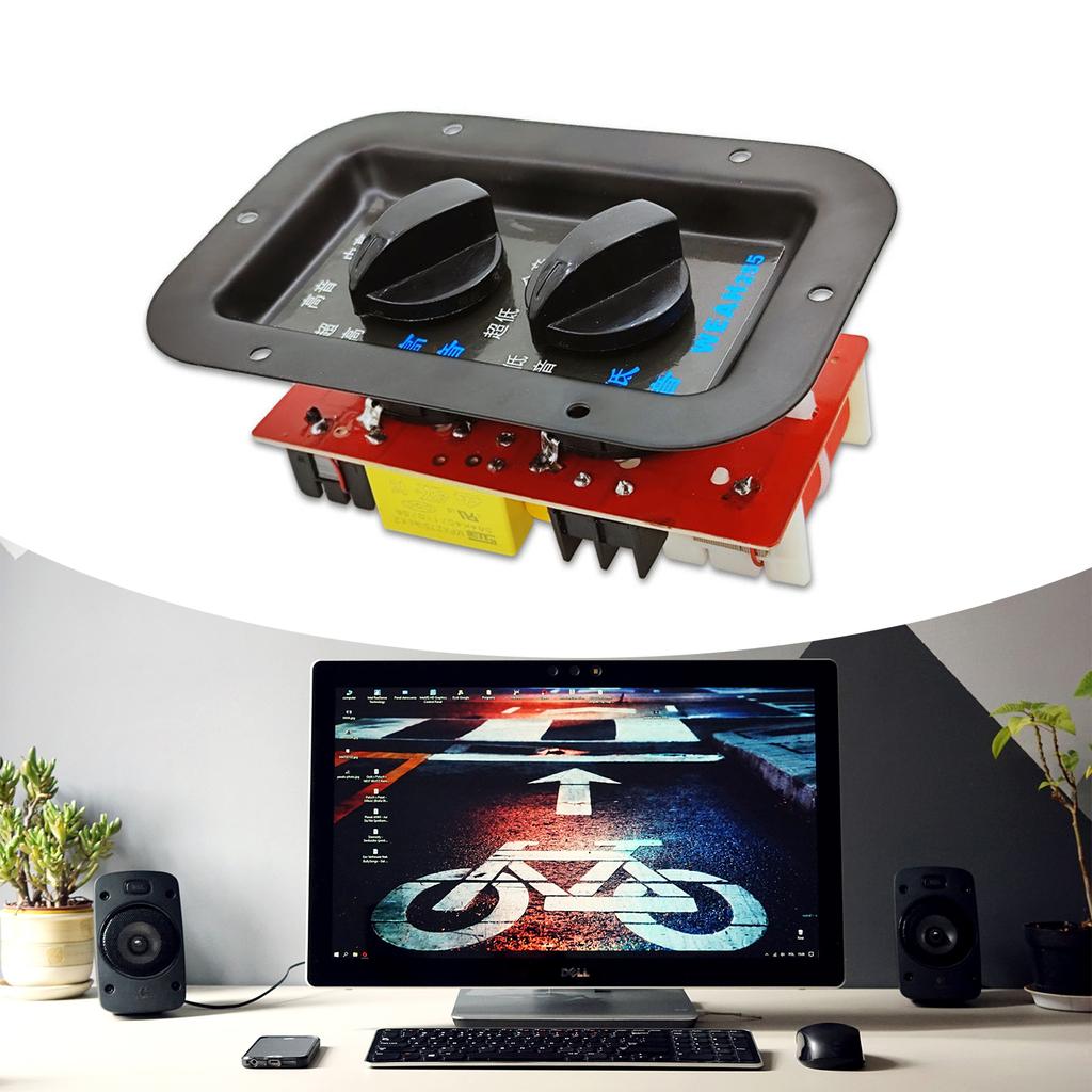 2 Way Audio Speaker Frequency Divider Module Treble Bass Hi-Fi Audio Crossover Filter Distributor Board for DIY Speaker