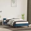 VidaXL Bed Frames with Headboard Slat Base Upholstered Bed Slat Frame Single Bed Adult Bedroom Interior Blue 347541