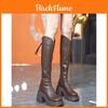 Martin Stiefel Damen Dicker Absatz Wasserdicht Plateau Mode Knöchelhohe Stiefel Für Winter