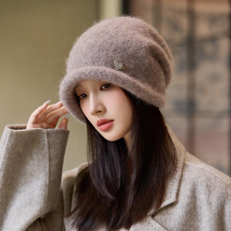 

Вязаная шапка-бини на осень и зиму, защита ушей, теплая шапка, модная шерстяная шапка, шапка для женщин, осенне-зимняя универсальная теплая шапка для холодной погоды One Size