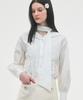 Limekeu Tie Shirring Blouse White
