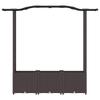 Raised Garden Bed with Trellis and Hanging Roof Brown 164 x 40 x 142 cm PP