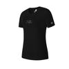 Athletics Fashion Simple Versatile Short Sleeve T-Shirt Women Tops Black A11W521113F-BK