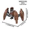 MOOXI Space Wars Series Robot Model MOC Brick DIY Diorama Adult Children Toys Building Block Set Montessori Gift Room Decoration
